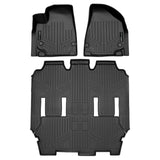 SMARTLINER Custom Fit Black 3 Row Liner Set Compatible With 2021-2024 Chrysler Pacifica & Pacifica Hybrid (Only Fits Limited & Pinnacle Models)