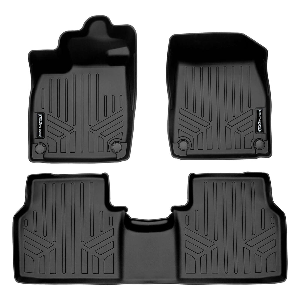 SMARTLINER SA0650/B0650-N1 2 Row Floor Liners 2022-2024 Audi Q4 Sportback e-tron Black