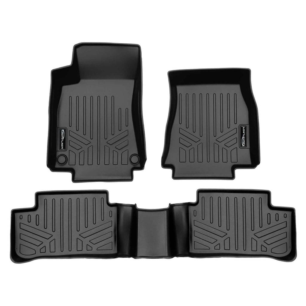 SMARTLINER SA0671/B0671 2 Row Floor Liners 2020-2023 Mercedes-Benz CLA Class  Black