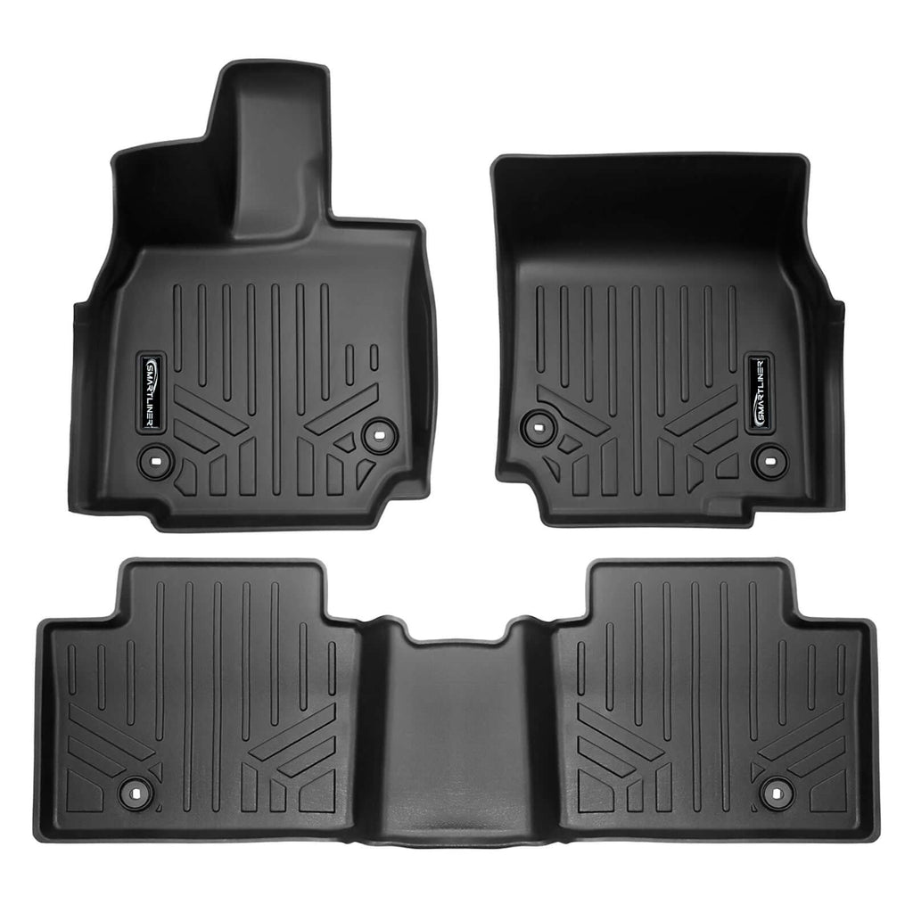 SMARTLINER SA0694/B0694 2 Row Floor Liners 2023-2025 Toyota Crown Black