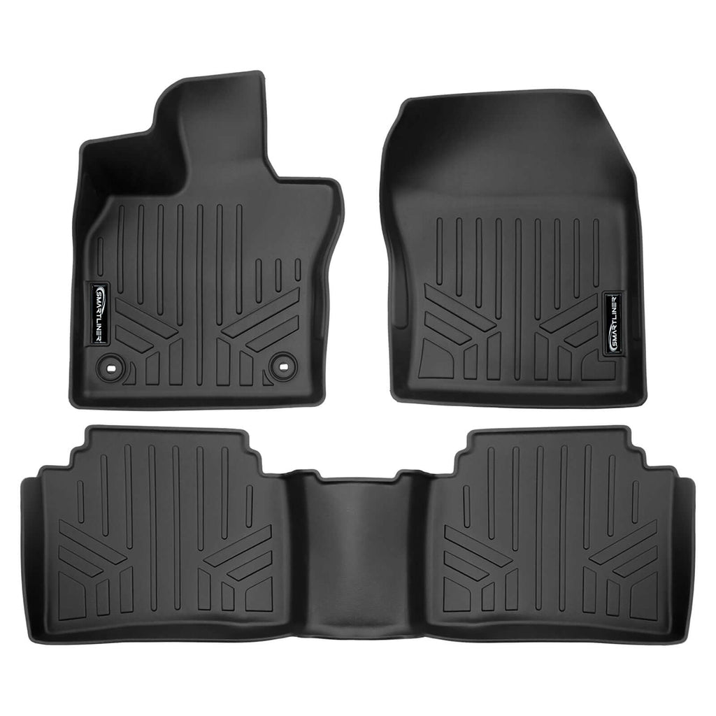 SMARTLINER SA0700/B0723 2 Row Floor Liners 2023-2025 Toyota Prius Prime Black