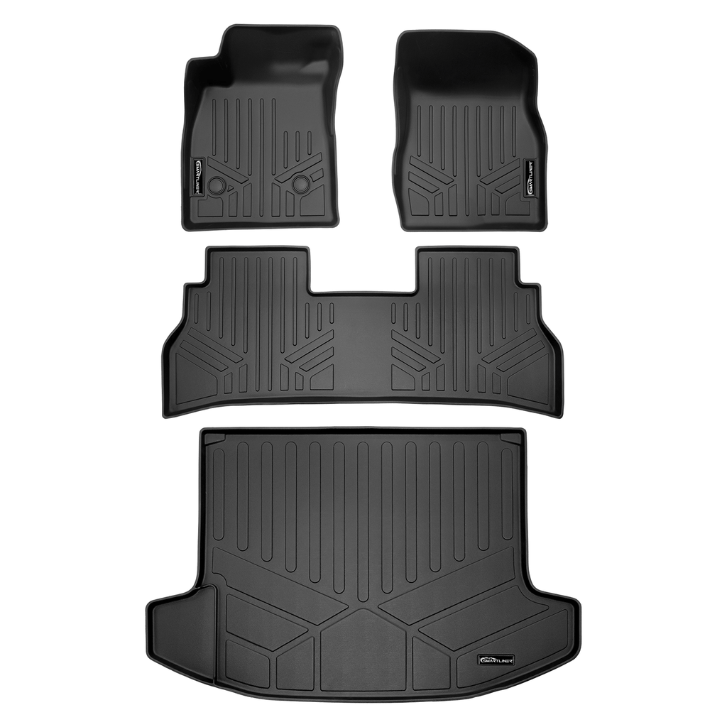 SMARTLINER SA0711/B0711/D0711 2 Row Floor Liners & Cargo Liner behind the 2nd Row Seats 2024-2025 Chevrolet Trax Black