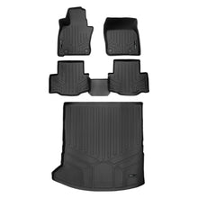 Load image into Gallery viewer, SMARTLINER SA0716/B0716/D0716 2 Row Floor Liners &amp; Cargo Liner behind the 2nd Row Seats 2024 Mazda CX-90 Hybrid Black