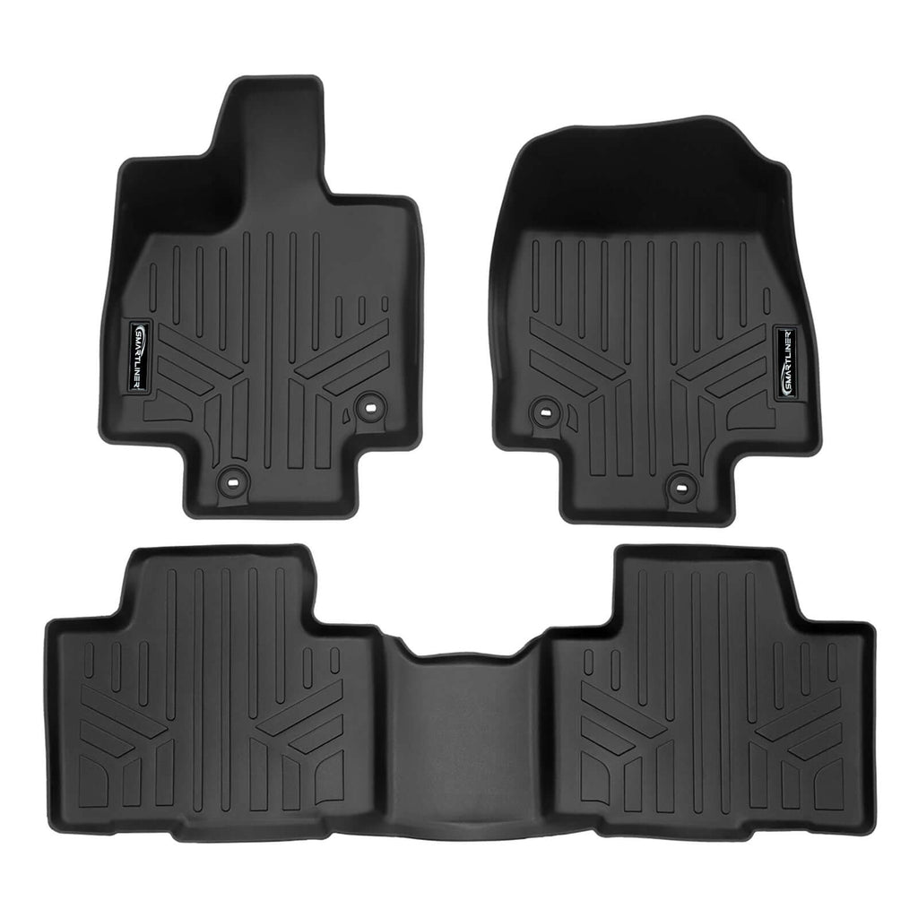 SMARTLINER SA0719/B0719 2 Row Floor Liners 2024 Toyota Grand Highlander Black