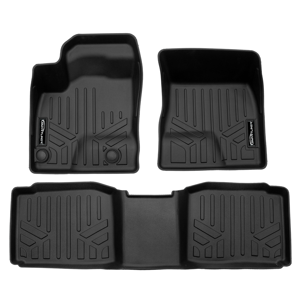 SMARTLINER SA0733/B0733 2 Row Floor Liners 2023-2025 Mitsubishi Outlander PHEV Black