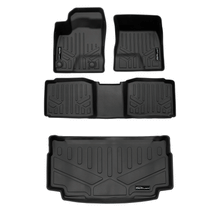 Load image into Gallery viewer, SMARTLINER SA0733/B0733/E0733 2 Row Floor Liners &amp; Cargo Liner behind the 3rd Row Seats 2023-2025 Mitsubishi Outlander PHEV Black