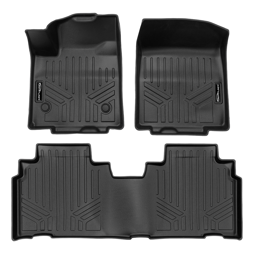 SMARTLINER SA0739/B0739-N1 2 Row Floor Liners 2024-2025 Chevrolet Blazer EV Black