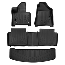 Load image into Gallery viewer, SMARTLINER SA0742/B0751/E0742 2 Row Floor Liners &amp; Cargo Liner behind the 3rd Row Seats    Black