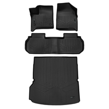 Load image into Gallery viewer, SMARTLINER SA0757/B0757/D0757 2 Row Floor Liners &amp; Cargo Liner behind the 2nd Row Seats    Black