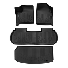 Load image into Gallery viewer, SMARTLINER SA0757/B0757/E0757 2 Row Floor Liners &amp; Cargo Liner behind the 3rd Row Seats    Black