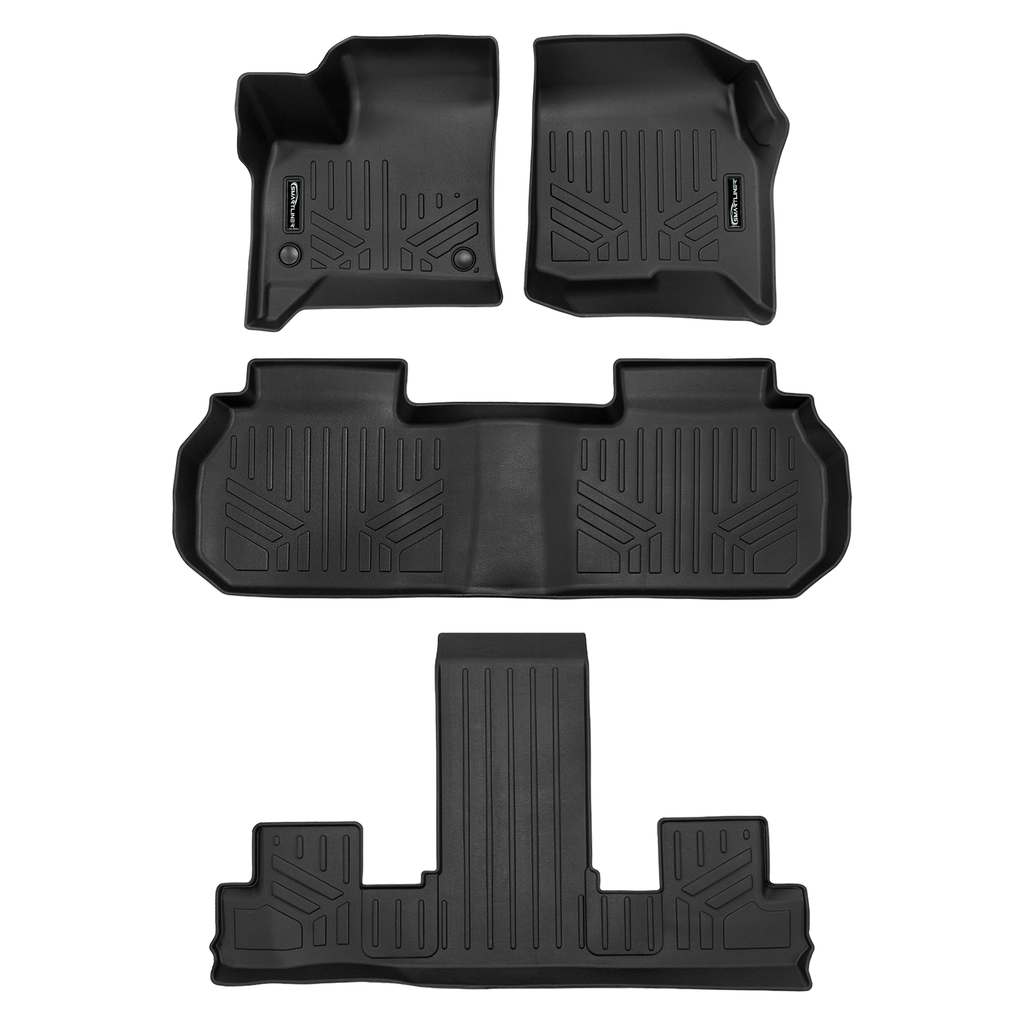 SMARTLINER SA0757/B0757/C0761 3 Row Floor Liners     Black