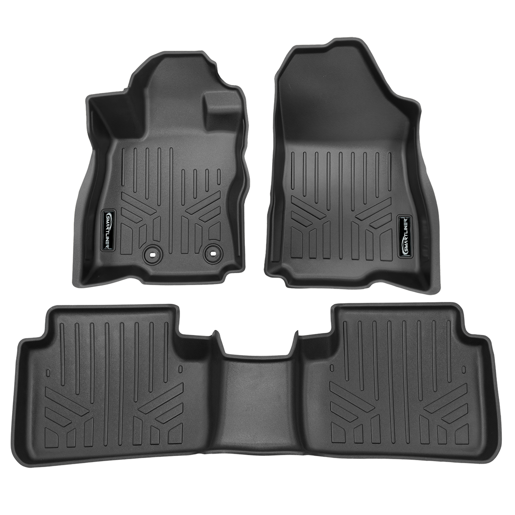 SMARTLINER SA0759/B0759 2 Row Floor Liners 2025-2026 Subaru Forester Black