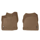 SMARTLINER Custom Fit Floor Mats 1st Row Liner Set Tan Compatible With 2010-2011 Chevrolet Equinox / GMC Terrain (Dual Front Floor Hooks)