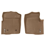 SMARTLINER Custom Fit Floor Mats 1st Row Liner Set Tan Compatible With 2011-2014 Ford F-150 - All Models