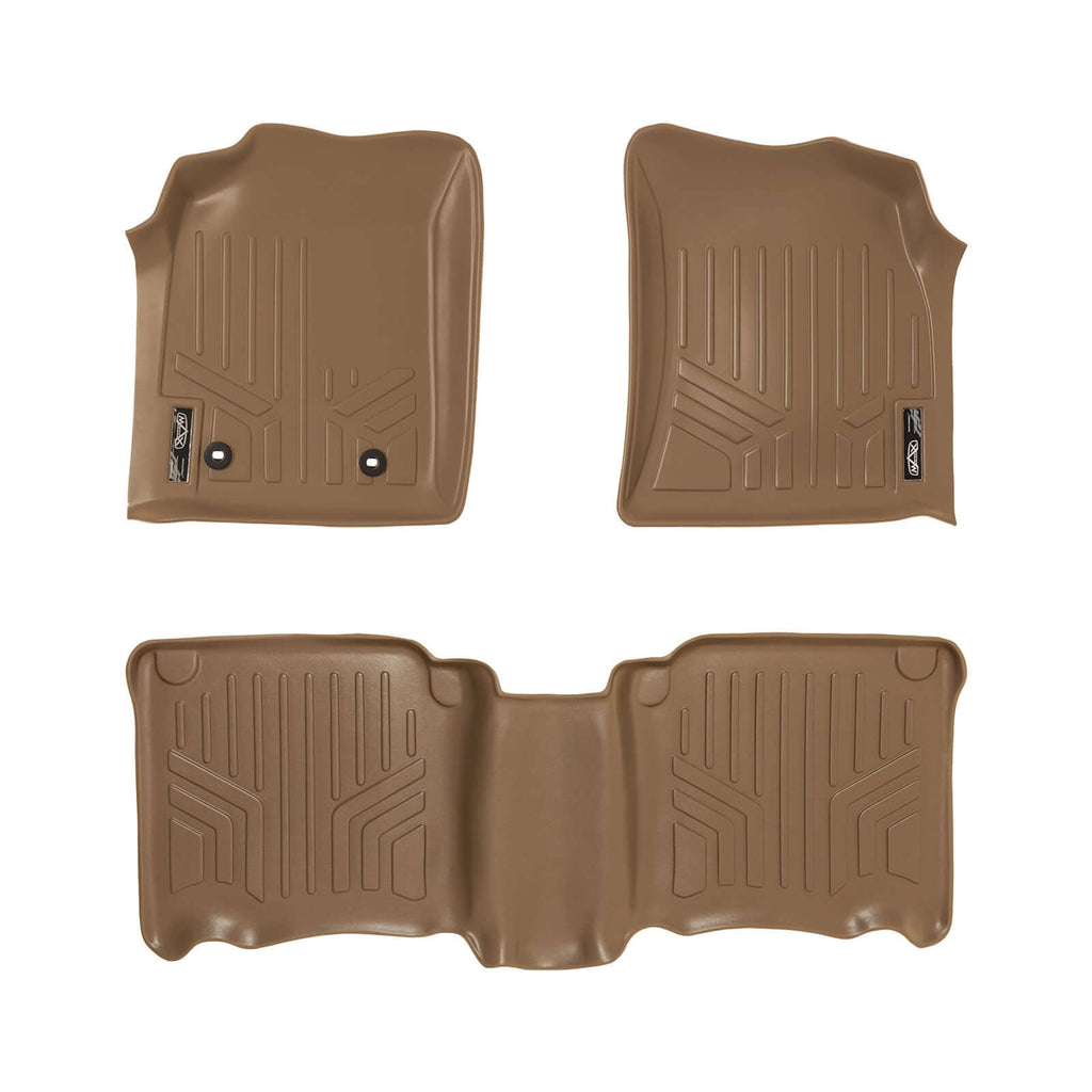 SMARTLINER SA1100/B1010 2 Row Floor Liners 2012-2015 Toyota Fortuner Tan