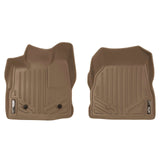 SMARTLINER Custom Fit Floor Mats 1st Row Liner Set Tan Compatible With 2011-2017 Chevy Equinox / GMC Terrain with Dual Front Floor Posts