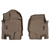 SMARTLINER Custom Fit Floor Mats 1st Row Liner Set Tan Compatible With 2015-2022 Ford F-150 SuperCab or SuperCrew Cab