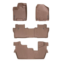 Load image into Gallery viewer, SMARTLINER SA1200/B1200/C1200 3 Row Floor Liners  2016-2022 Honda Pilot 8 Passenger Model Tan