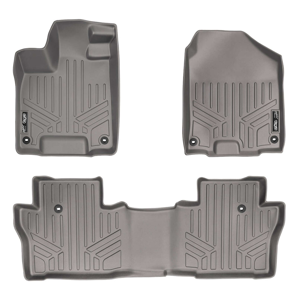 SMARTLINER SA2200/B2200 2 Row Floor Liners 2016-2022 Honda Pilot Gray