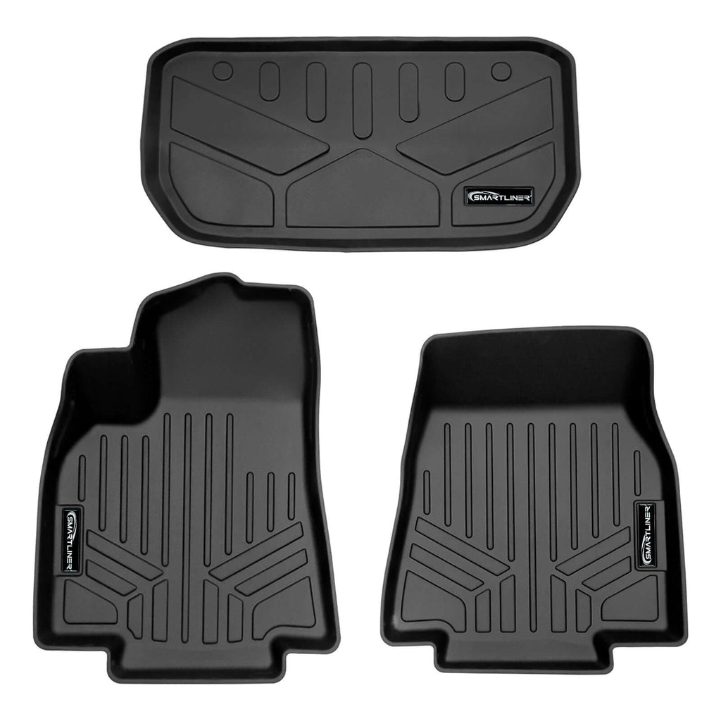 SMARTLINER SA0529/F0529 1st Row & Front Trunk Liner Set 2020-2023 Tesla Model Y  Black