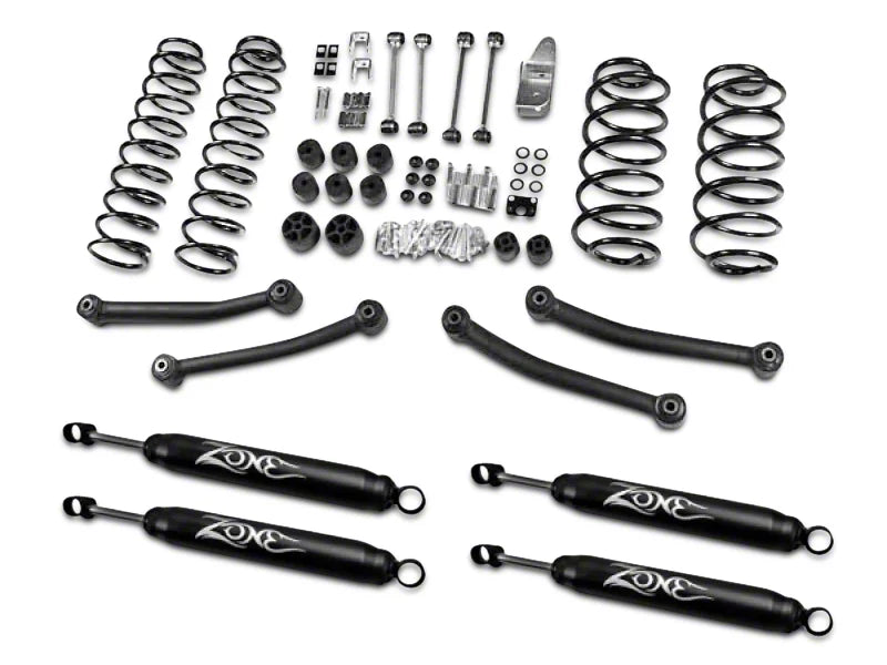 Zone Offroad ZONJ10N - 97-02 Jeep TJ 4in Suspension System