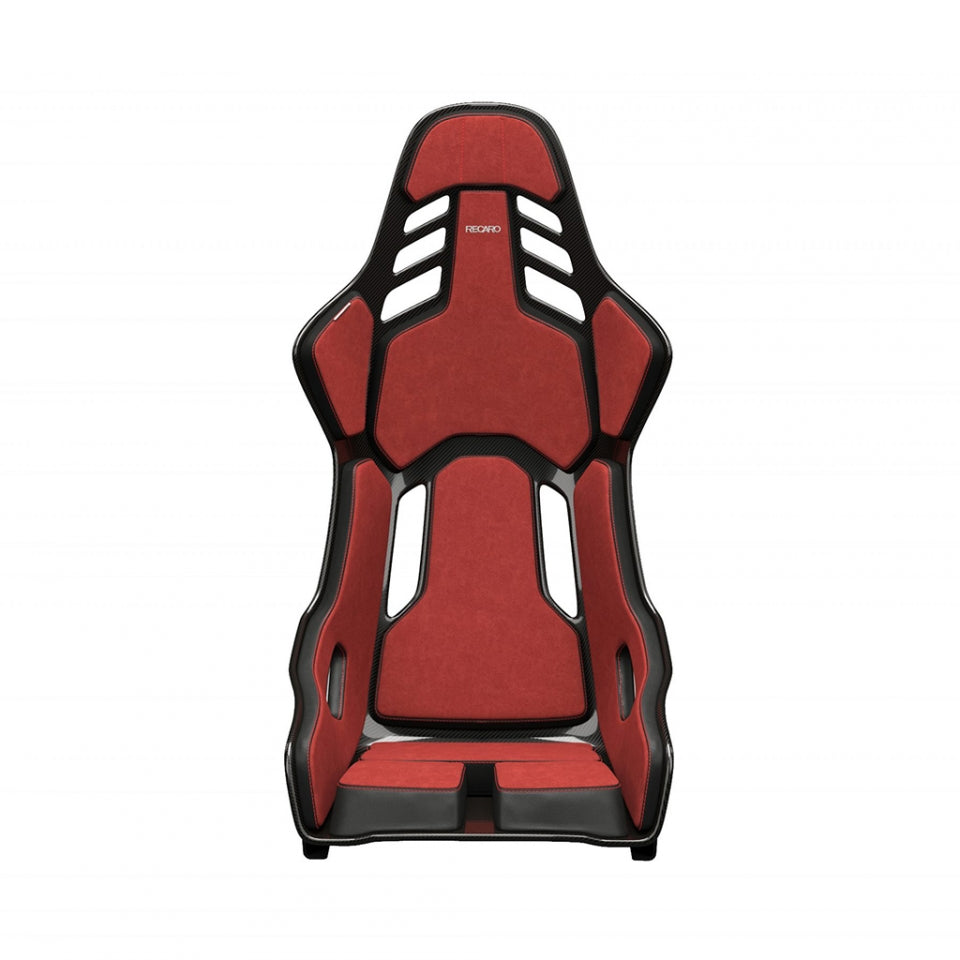 Recaro Podium CFK (CF/Kevlar) FIA/ABE Large/Right Hand Seat - Alcantara Red/Leather Blk