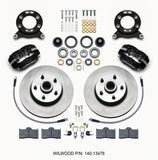 Wilwood 140-13476 FITS Forged Dynalite-M Front Kit 11.30in 1 PC Rotor&Hub 1965-1969 Mustang Disc & Drum Spindle