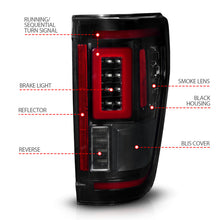 Load image into Gallery viewer, ANZO 311474 - FITS: 21-23 Ford F-150 LED Taillights Seq. Signal w/BLIS CoverBlack Smoke