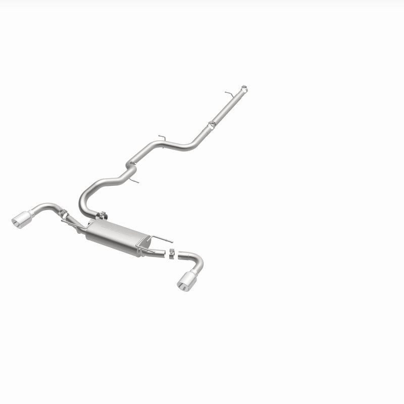 Magnaflow 15146 FITS: MagnaFlow 10-12 Mazda 3 L4 2.5L Hatchback Split Rear Exit Stainless Cat Back Performance Exhaust