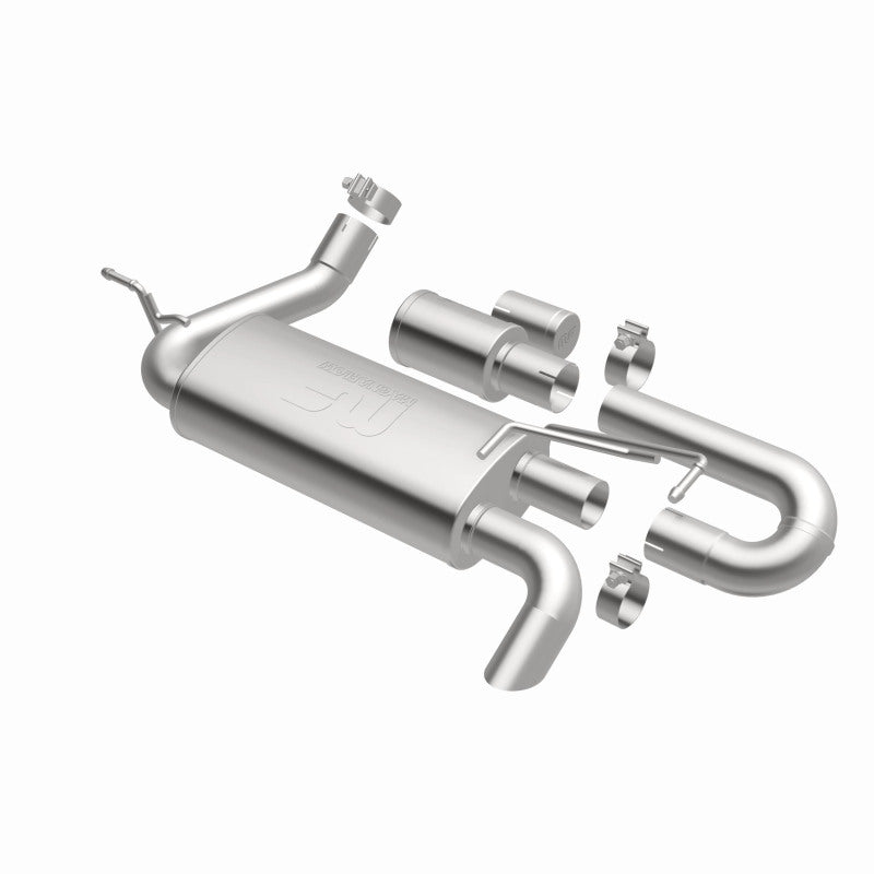 Magnaflow 19668 FITS: MagnaFlow 07-18 Jeep Wrangler JK Overland Series Axle-Back Exhaust System