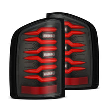 Load image into Gallery viewer, AlphaRex 620000 FITS 07-14 Chevrolet Silverado 1500/2500HD/3500HD Luxx-Series LED Tail Lights Black/Red