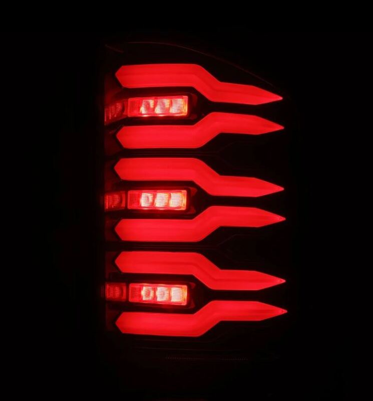 AlphaRex 620000 FITS 07-14 Chevrolet Silverado 1500/2500HD/3500HD Luxx-Series LED Tail Lights Black/Red