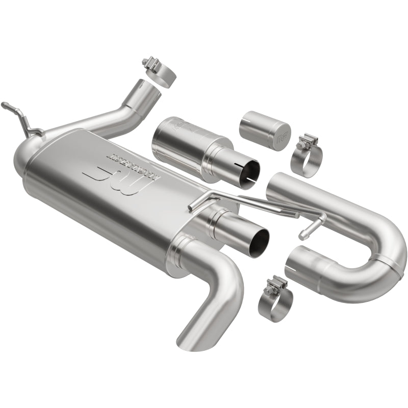 Magnaflow 19668 FITS: MagnaFlow 07-18 Jeep Wrangler JK Overland Series Axle-Back Exhaust System