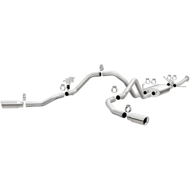 Magnaflow 19232 FITS: MagnaFlow Cat-Back 10-15 Toyota Tundra SC LB / CC SB 4.6L/5.7L V8 SS 2.5 Dual Split Rear 4in Tip