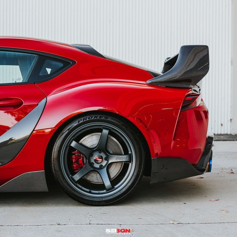 Seibon RS20TYSUP-TD FITS 2020 Toyota Supra TD-Style Carbon Fiber Rear Spoiler