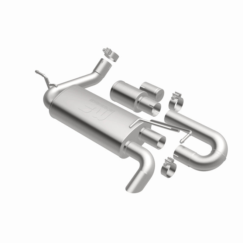 Magnaflow 19668 FITS: MagnaFlow 07-18 Jeep Wrangler JK Overland Series Axle-Back Exhaust System