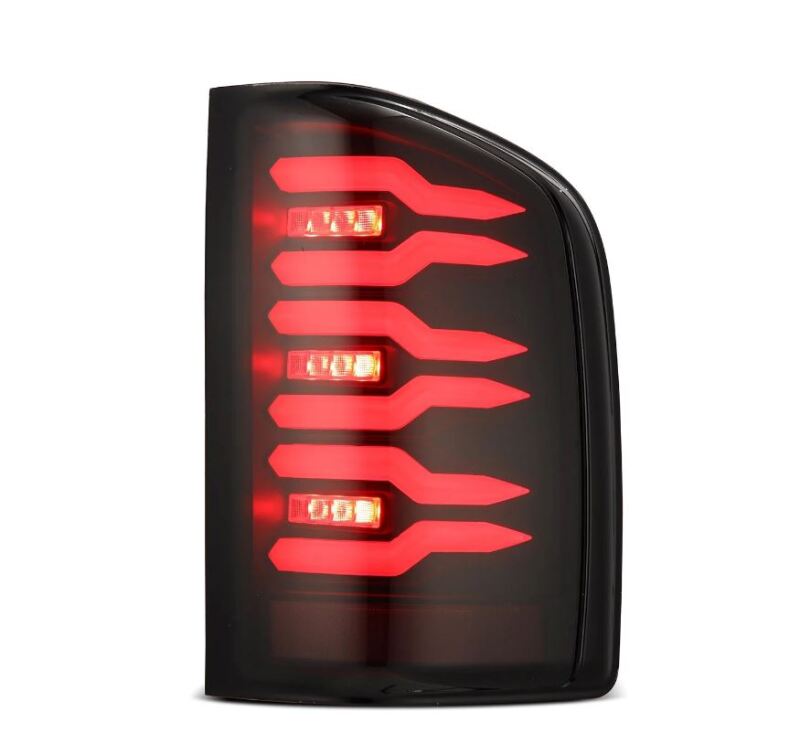 AlphaRex 620080 FITS 07-14 Chevrolet Silverado 1500/2500HD/3500HD Luxx-Series LED Tail Lights Blk w/Smoked Lens