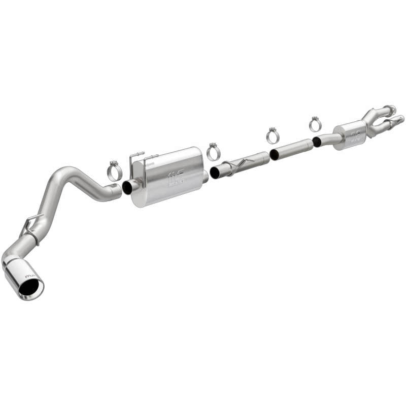 Magnaflow 19530 FITS: MagnaFlow 2020 Ford F250/F350 3.5in Street Series Cat-Back Exhaust Rear Passenger Exit-Polished Tip