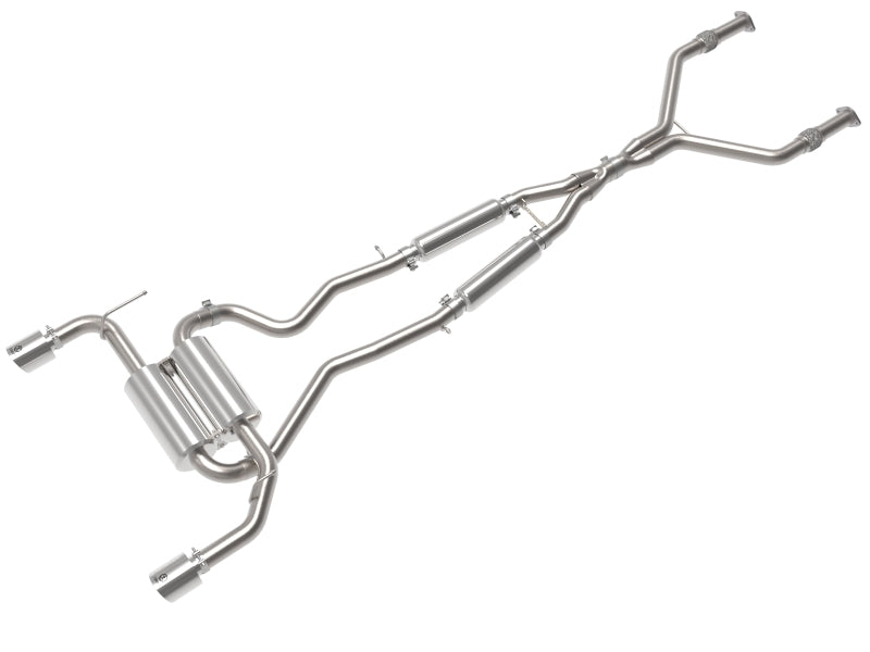 afe Takeda Cat-Back Exhaust System Infiniti Q50 14-15 V6-3.7L