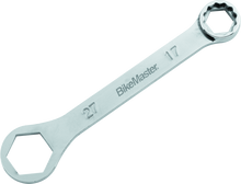 Load image into Gallery viewer, BikeMaster Rider Wrench - 27mm 6-pt x 17mm 12-pt