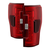 Spyder 17-18 Ford F-250 SD (w/Blind Spot Sensor) LED Tail Lights - Red Clr (ALT-YD-FS17BS-LED-RC)