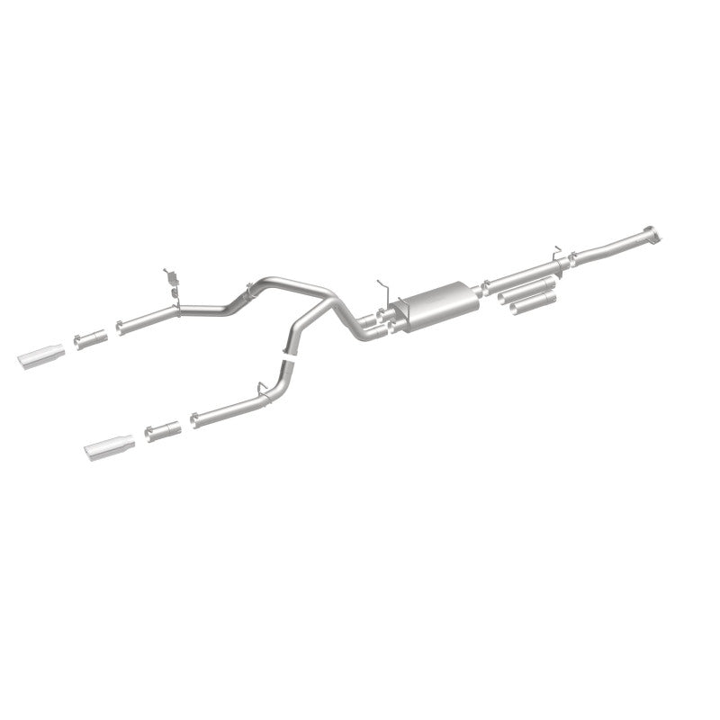 Magnaflow 19027 FITS: MagnaFlow Stainless Cat-Back Exhaust 2015 Chevy Silverado 2500HD 6.0L Dual Split Rear Exit 4in
