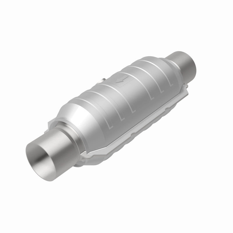 Magnaflow 51356 FITS MagnaFlow Conv Univ 2.5in Inlet/Outlet Center/Center Round 11in Body L x 5.125in W x 15in Overall L