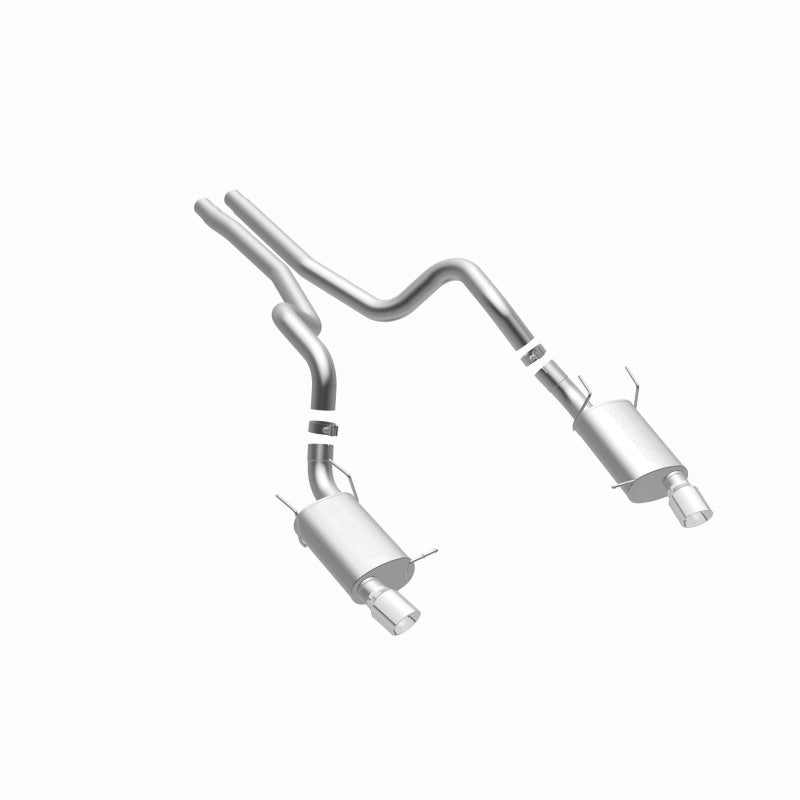 Magnaflow 15149 FITS: MagnaFlow 13 Ford Mustang Dual Split Rear Exit Stainless Cat Back Performance Exhaust (Street)