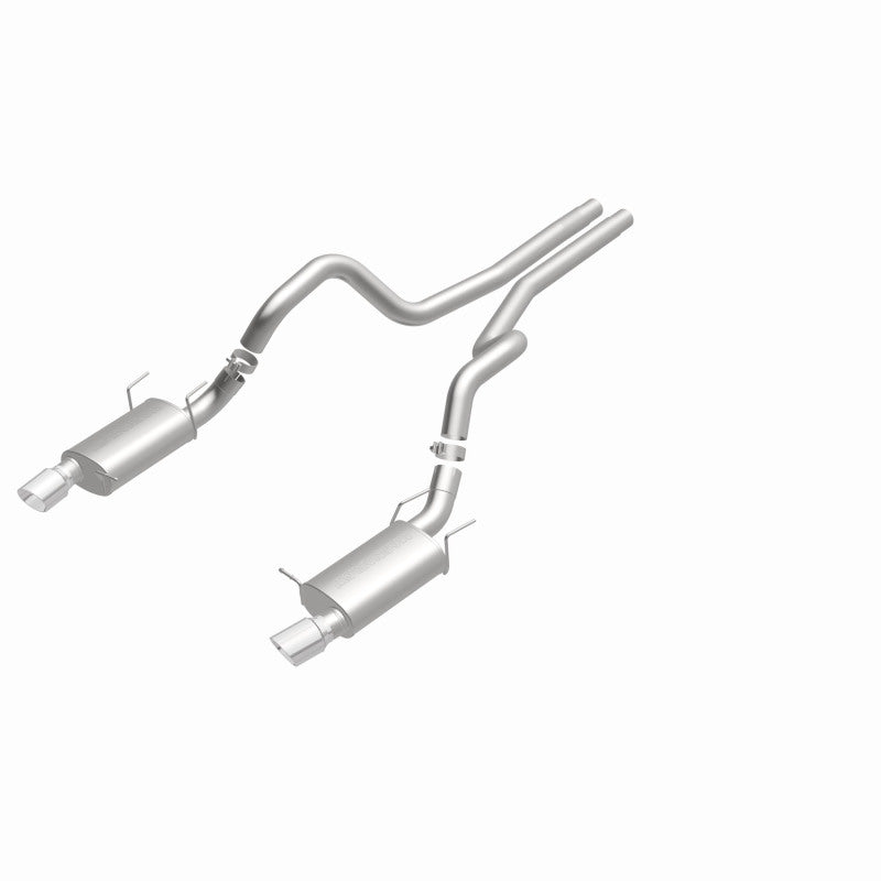 Magnaflow 15149 FITS: MagnaFlow 13 Ford Mustang Dual Split Rear Exit Stainless Cat Back Performance Exhaust (Street)