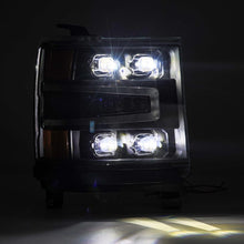 Load image into Gallery viewer, AlphaRex 880237 FITS 16-18 Chevy 1500HD NOVA-Series LED Proj Headlights BK w/Actv Lgt/SeqSig &amp; DRL (Req 810023)