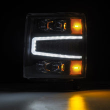 Load image into Gallery viewer, AlphaRex 880239 FITS 04-15 Chevy 1500HD NOVA-Series LED Proj Headlights Black w/Activ Light/Seq Signal &amp; SB DRL