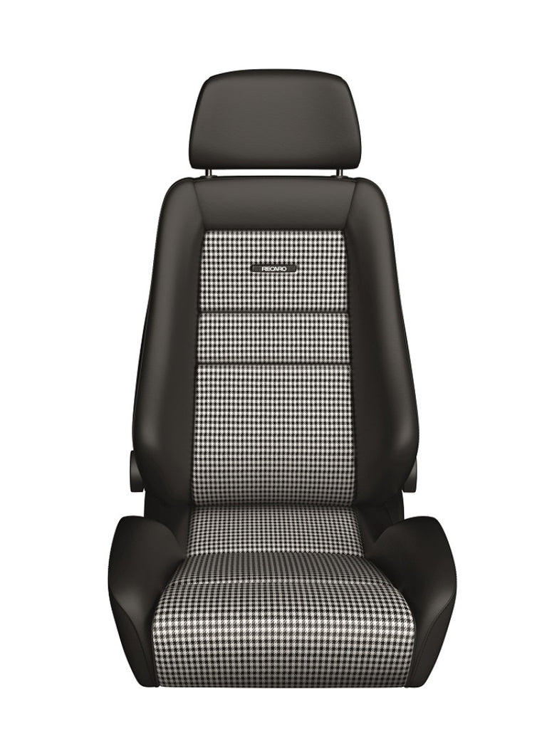 Recaro 088.00.0B25-01 - Classic LX SeatBlack Leather/Pepita Fabric