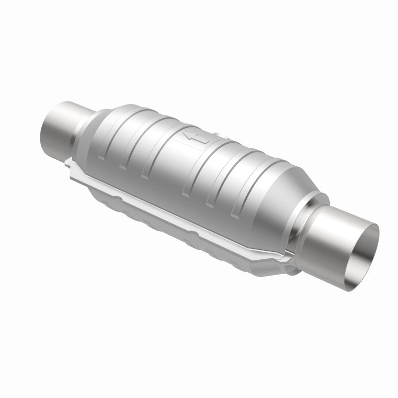 Magnaflow 51356 FITS MagnaFlow Conv Univ 2.5in Inlet/Outlet Center/Center Round 11in Body L x 5.125in W x 15in Overall L