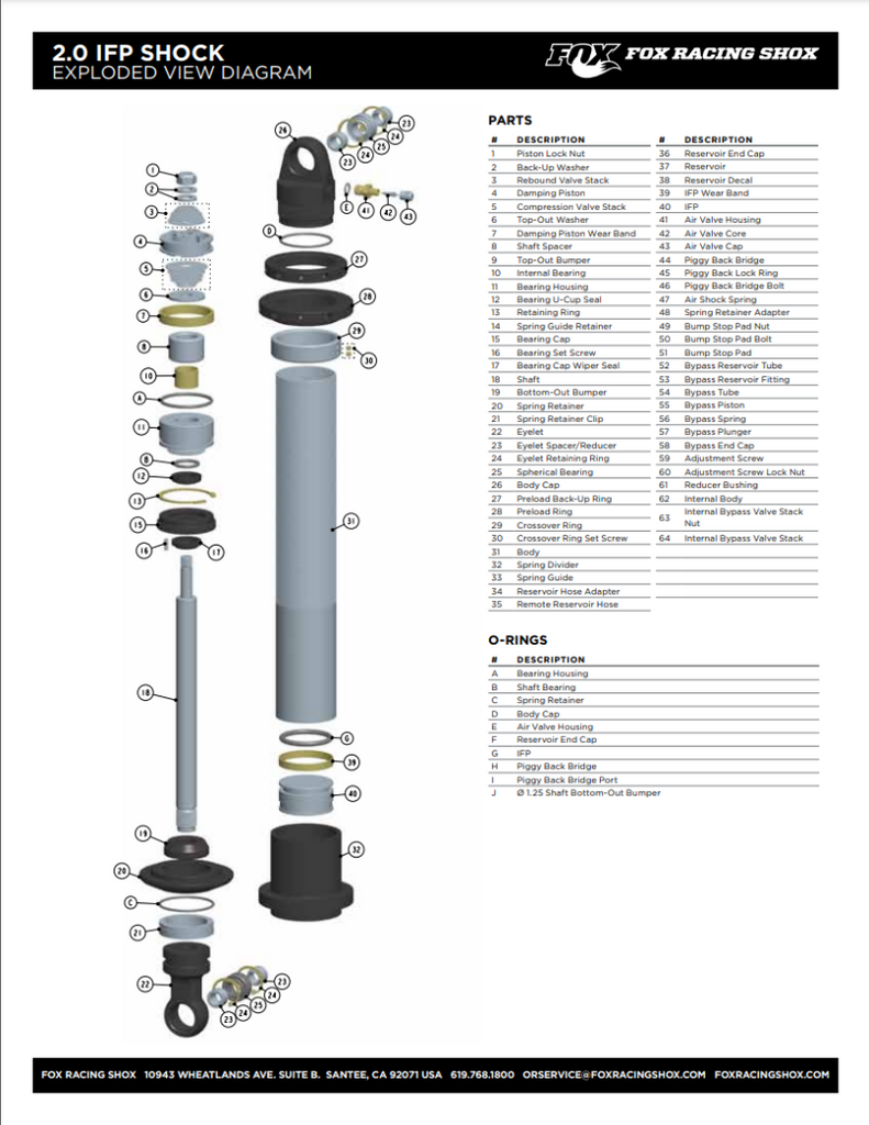 FOX 213-28-001-B - Replacement Shock Sleeve 0.75in OD x 1.675in LTG 1020Clear Zinc